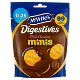 McVitie's Milk Chocolate Digestive Minis Biscuits 80g PMP £1.25 (Case of 6)  Adomoo